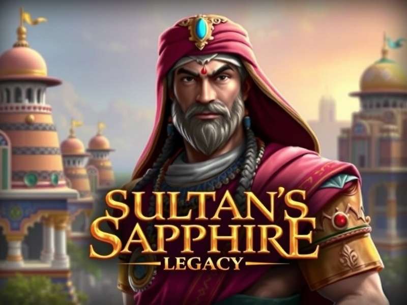 Sultan S Sapphire Legacy game cover showing protagonist with ancient Indian backdrop